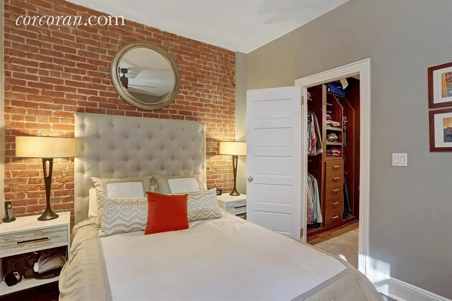 107 West 82nd Street, master bedroom, co-op, closet 