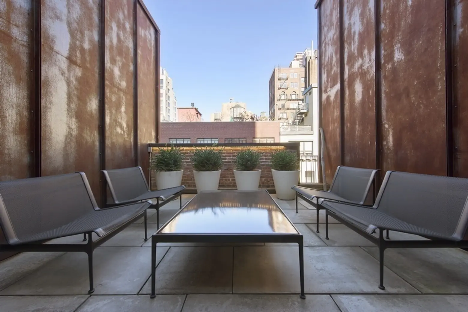 75 Warren Street, Tribeca, Townhouse, Interiors, Architecture, Dean Wolf Architects, Inverted Warehouse Townhouse, Corten, cool listings, manhattan townhouse for sale, modern townhouse
