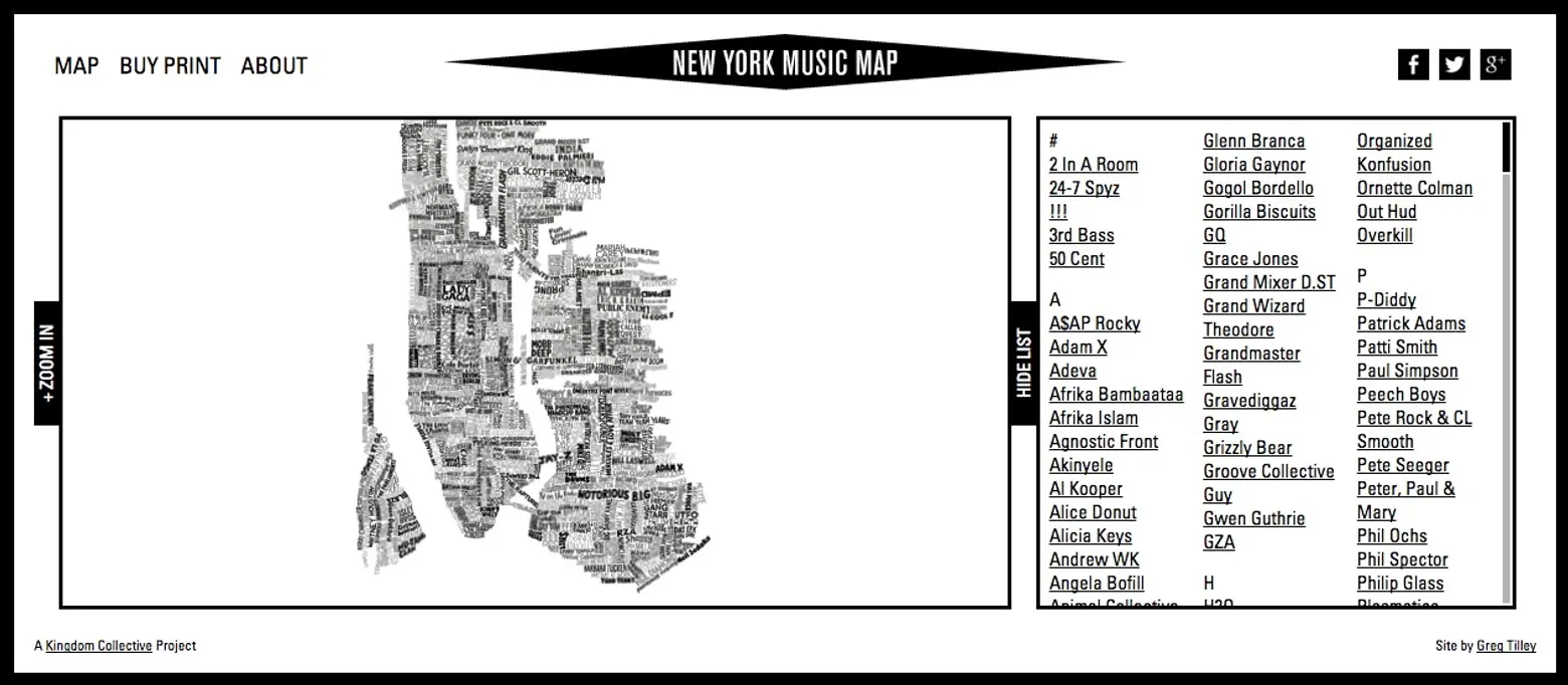 New York Music Map 1