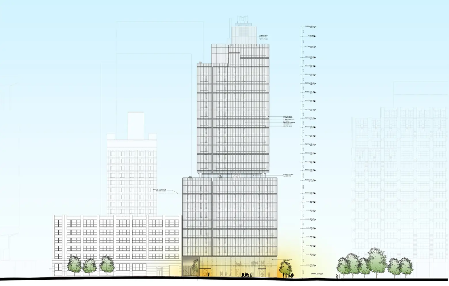 555 Broome Street, Renzo Piano Building Workshop, SOHO Tower, SHVO,