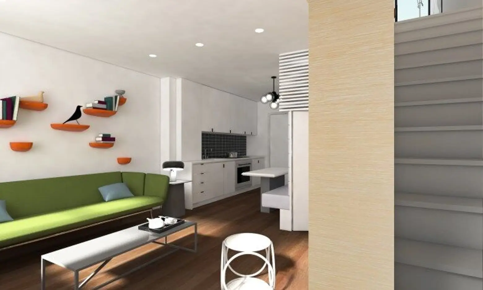 MKCA, Michael Chen Architects, tiny apartments, NYC micro housing, Micro Duplex