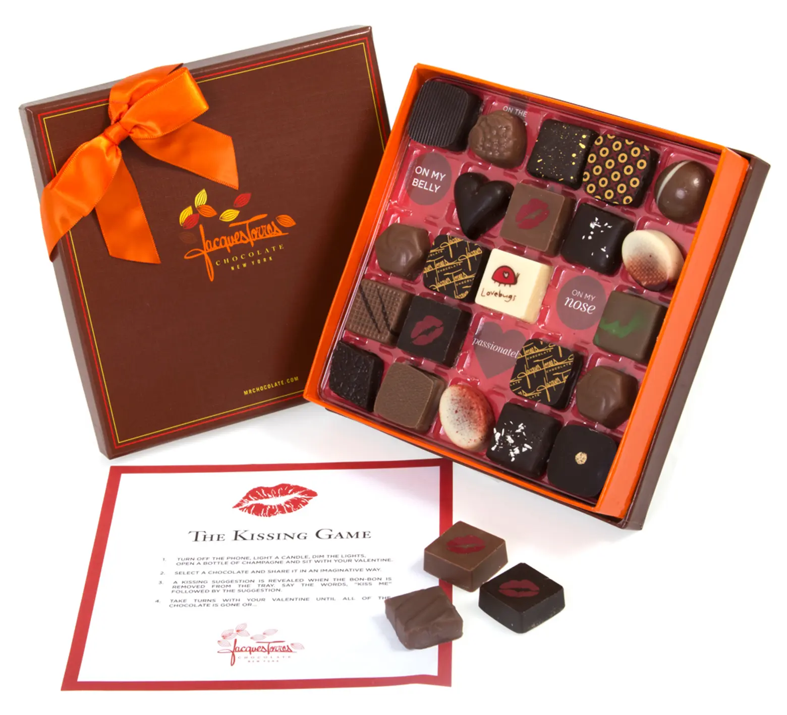 Jacques Torres Chocolate, chocolate games, The Kissing Game
