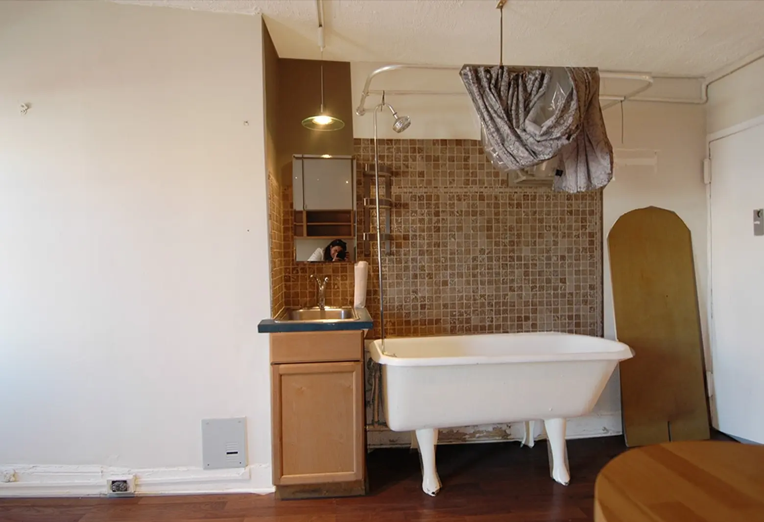 328 East 6th Street, bathtub in the kitchen, East Village studio