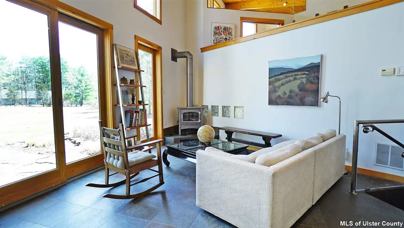 106 mountain laurel lane, living room, geometric dome house