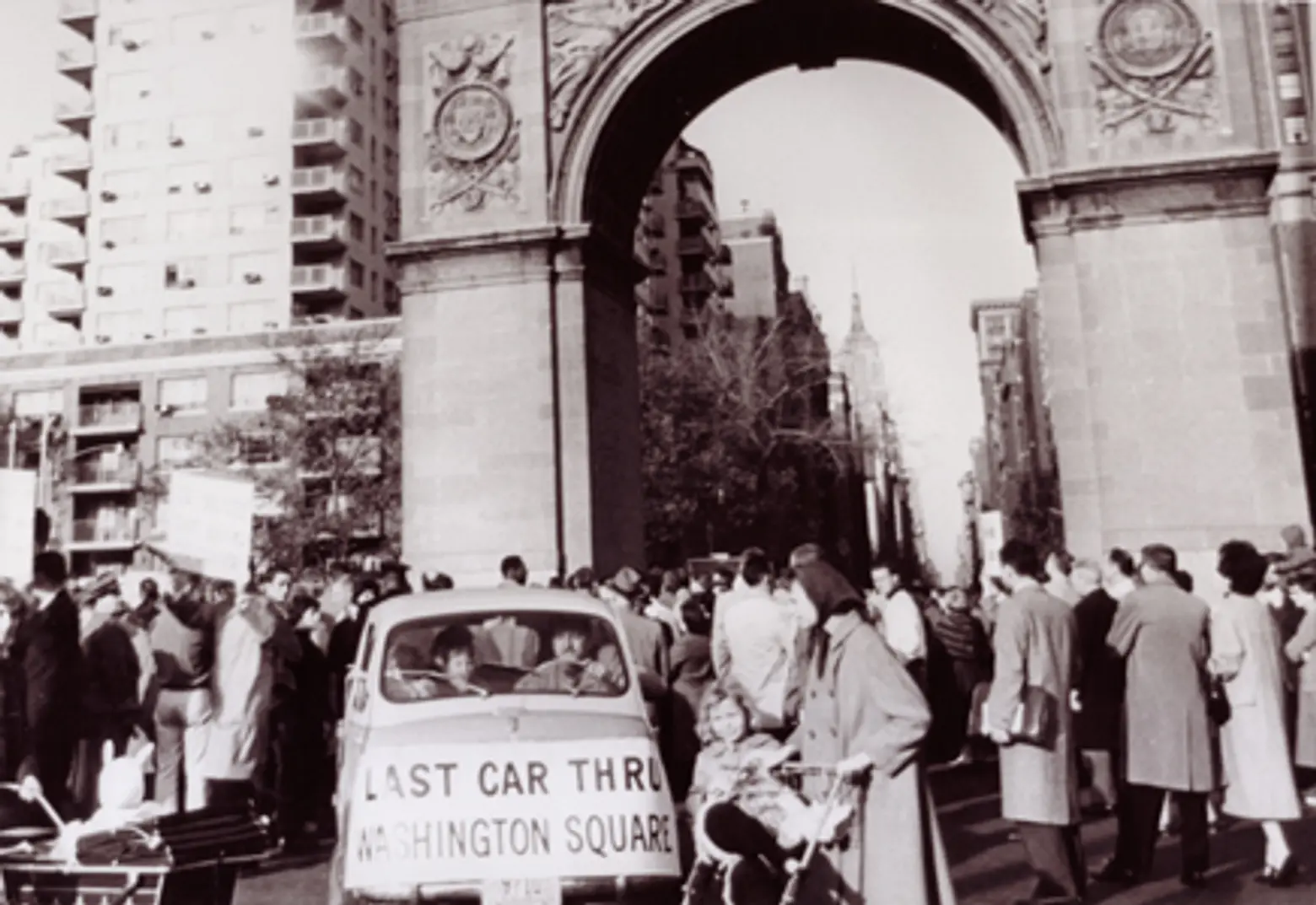 last car through washington square, GVSHP, Robert Moses, Greenwich Village history