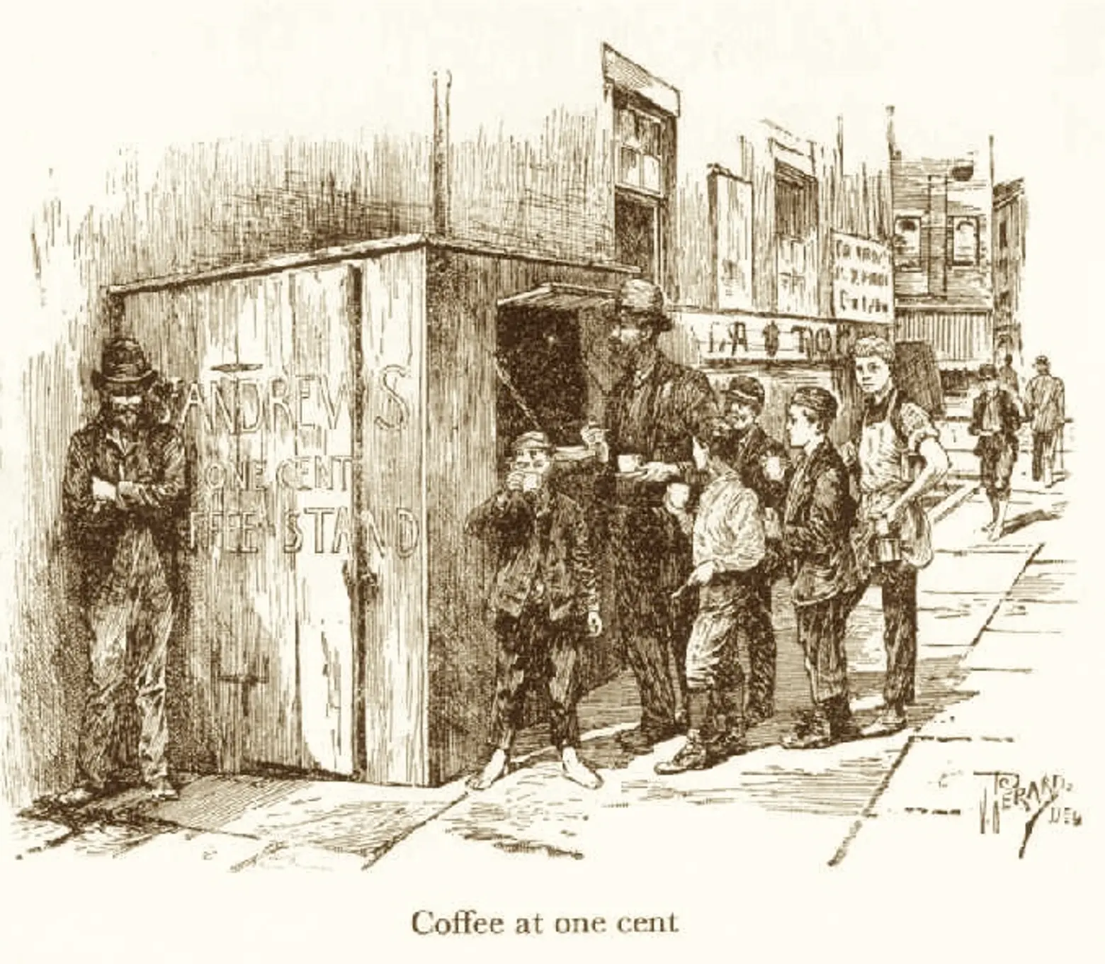 St. Andrews One Cent Coffee Stand, Clementine Lamadrid, Frank Leslie's Sunday Magazine