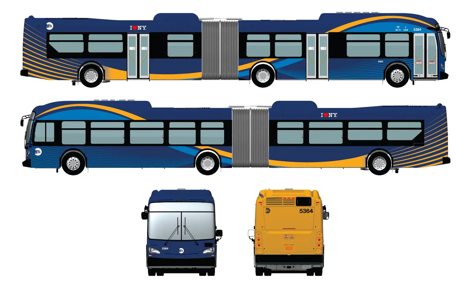 new MTA bus, Governor Cuomo, NYC buses, transportation technology