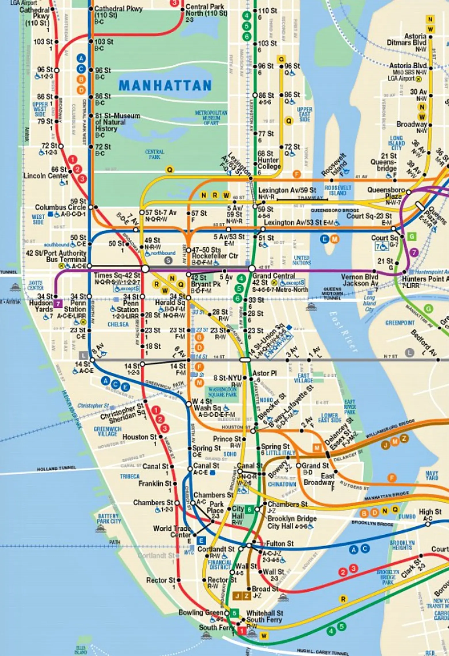 MTA-subway map-May 2016-2