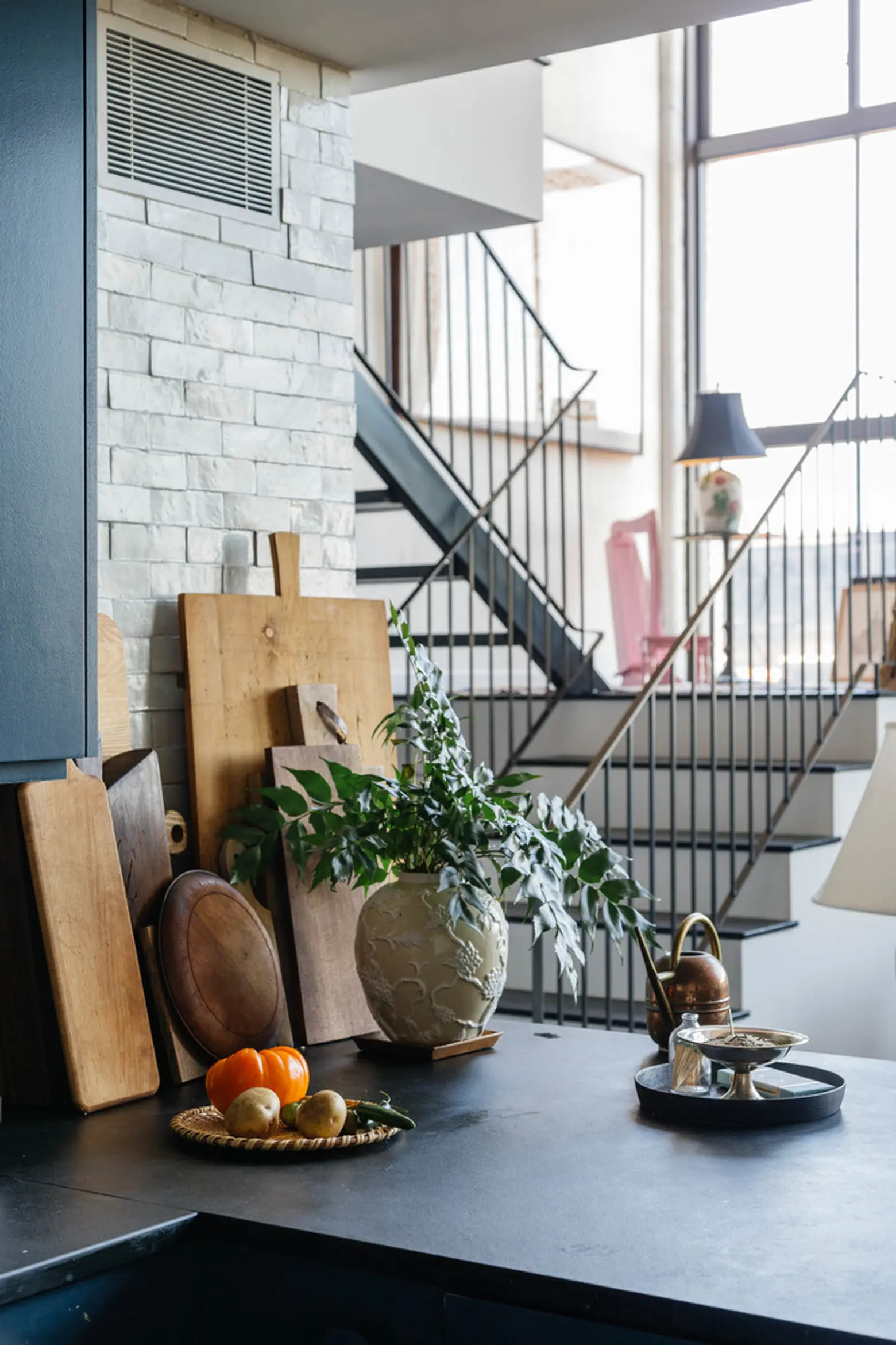 Space Explorations, Williamsburg loft, staircase