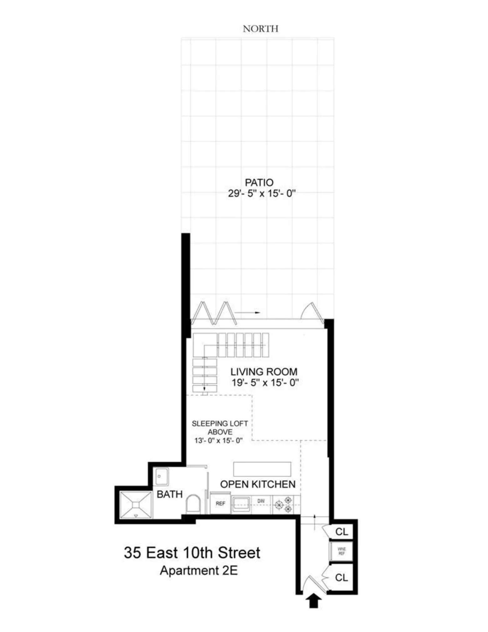 35 East 10th Street, loft, greenwich village, floorplan