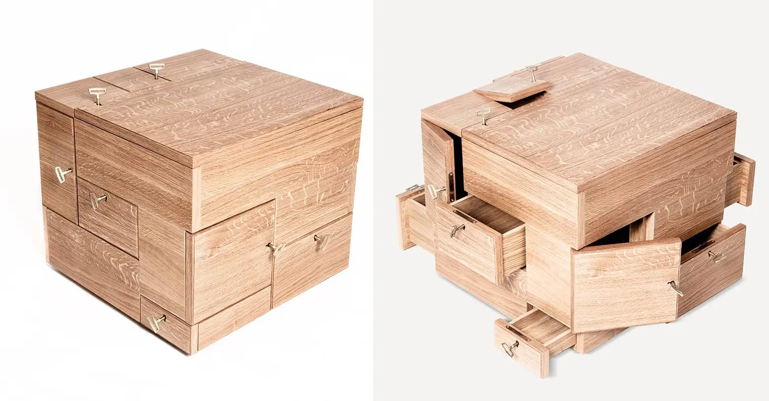 Sigurd Larsen, wooden cube, minimal furniture, furniture for valuables, The Shrine