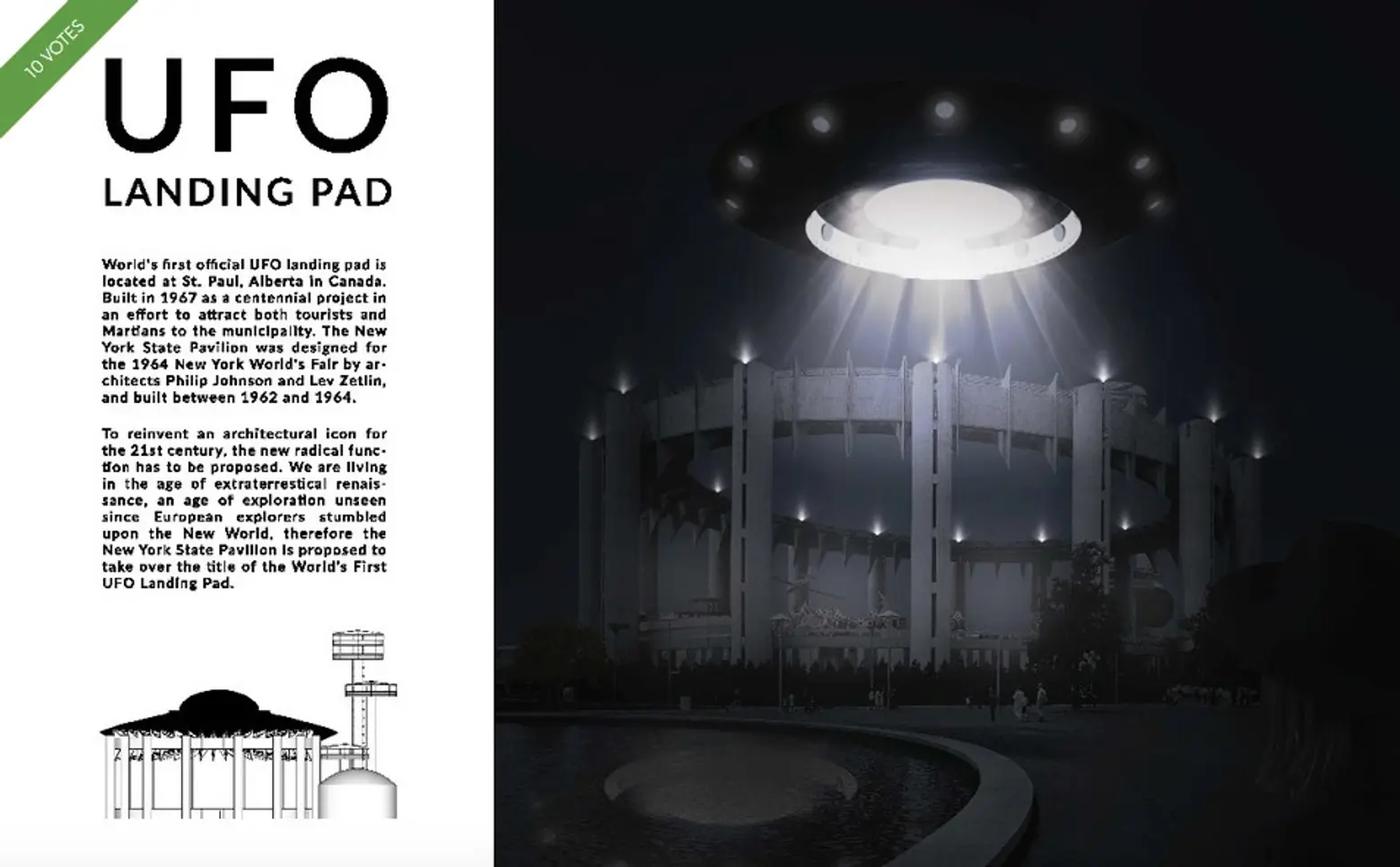 NY State Pavilion-Competition-UFO Landing Pad