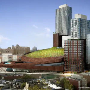 Barclays Center Green Roof, Barclays Center, Green Roof, green roofs brooklyn, green roofs new york, SHoP Architects, Forest City Ratner