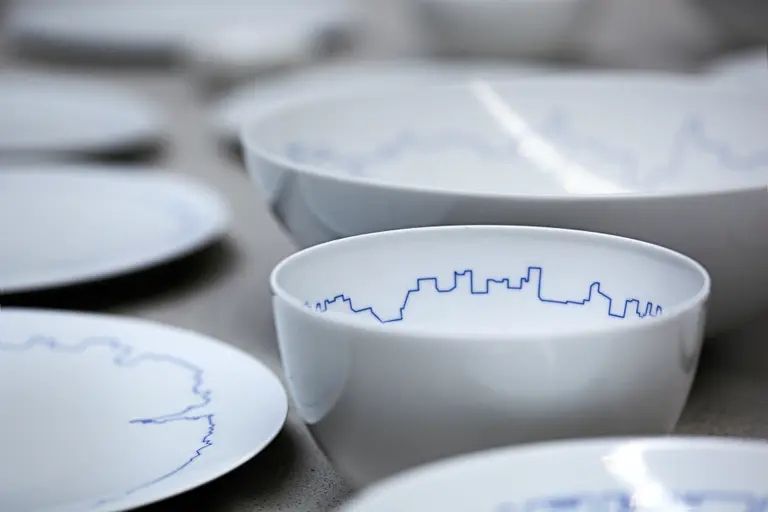 Danish Designers BIG and KILO Create Tableware Outlined with City Skylines