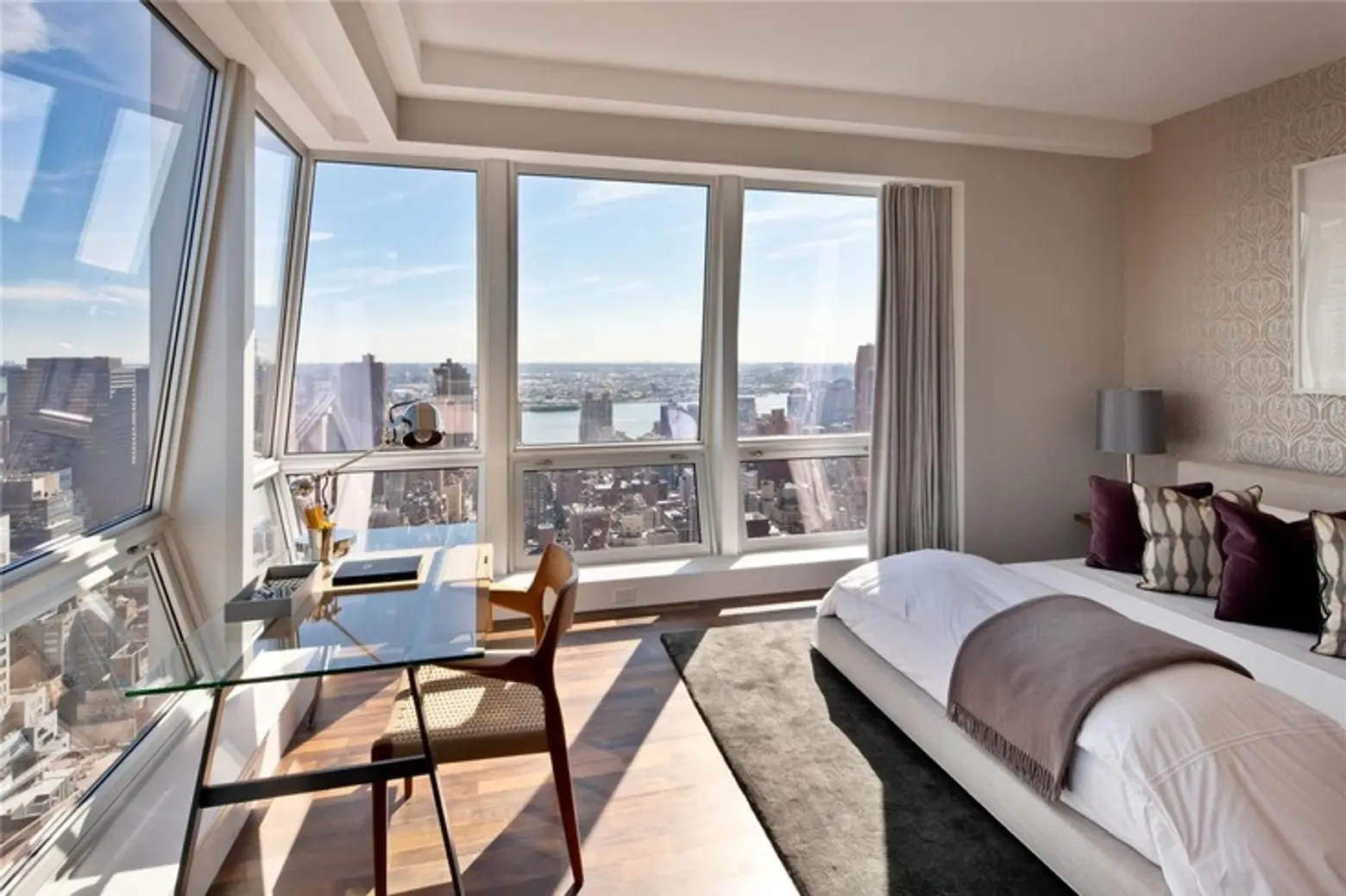 Wake Up to Stunning 180 Degree Views of the City That Never Sleeps