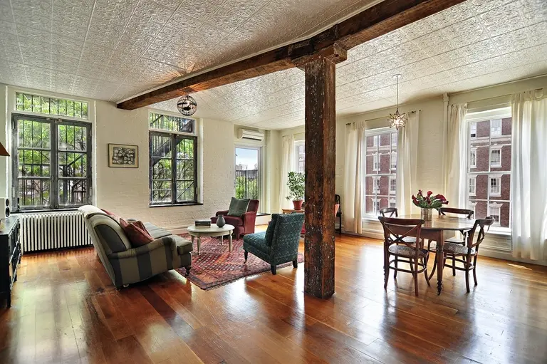 $2.2 Million West Village Artists’ Loft with Tin Ceilings Is Quite the Muse