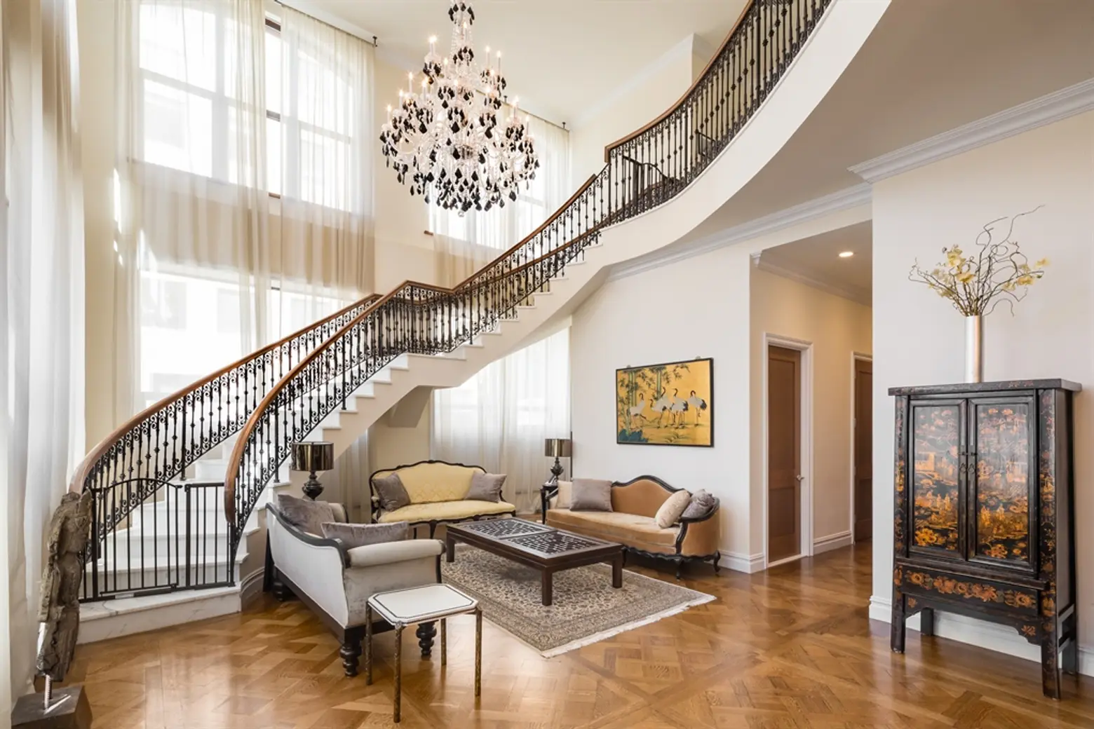Gorgeous Versailles-Inspired Townhouse with Sweeping Staircase Sells for $6.7 Million