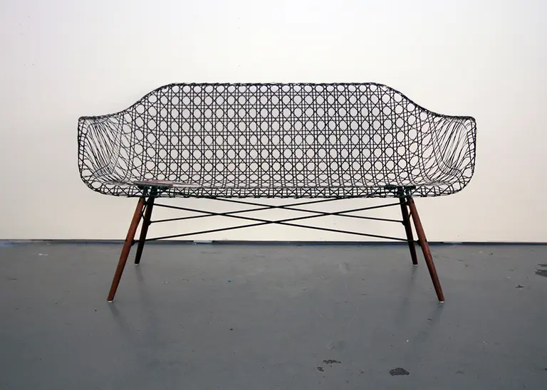 Matthew Strong Reinvents the Iconic Eames Sofa Using Lightweight Carbon Fiber