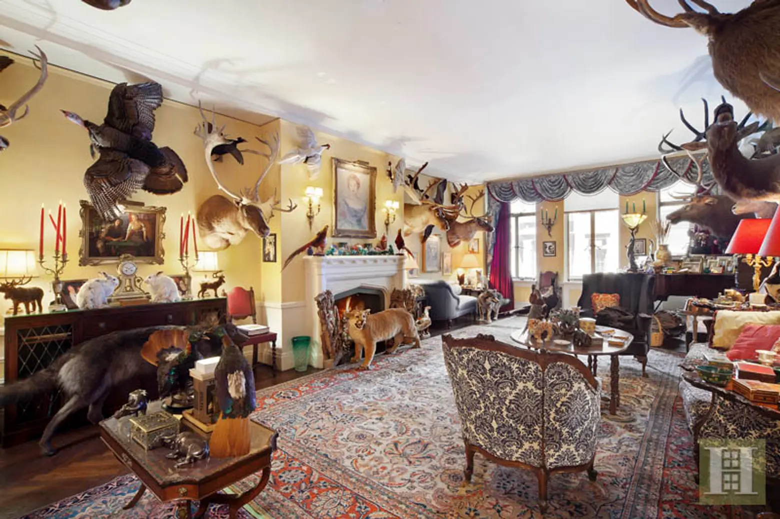 Jaw-Dropping $3.4 Million Central Park West Pad Has Taxidermied Animals Everywhere