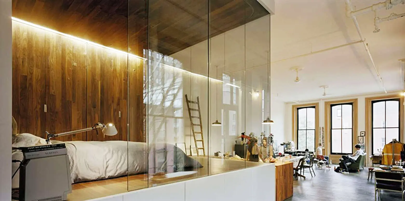 Jane Kim Design’s Tribeca Loft Lifts the Bedroom to Create an Oversized Living Space
