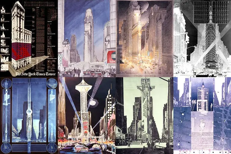 New Exhibition at the Skyscraper Museum Reveals Unrealized Times Square Designs