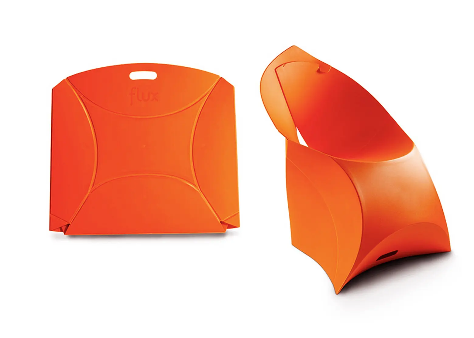 Flux Chair: A Colorful Plastic Seat That Can Fold Up in Just 10 Seconds