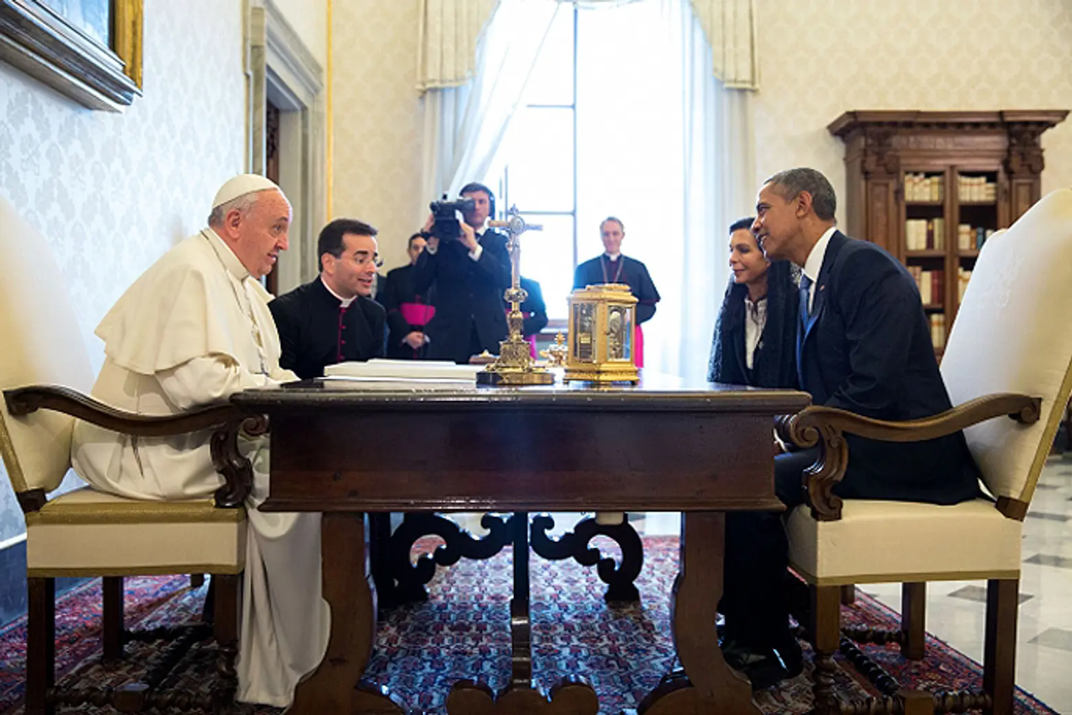 Pope Francis and president barack Obama