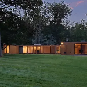 Philip Johnson , Glass House , philip johnson Connecticut houses, Wiley Speculative House, Wiley Development Corporation, plywood homes, 178 Sleepy Hollow Road, Connecticut starchitecture, starchitecture
