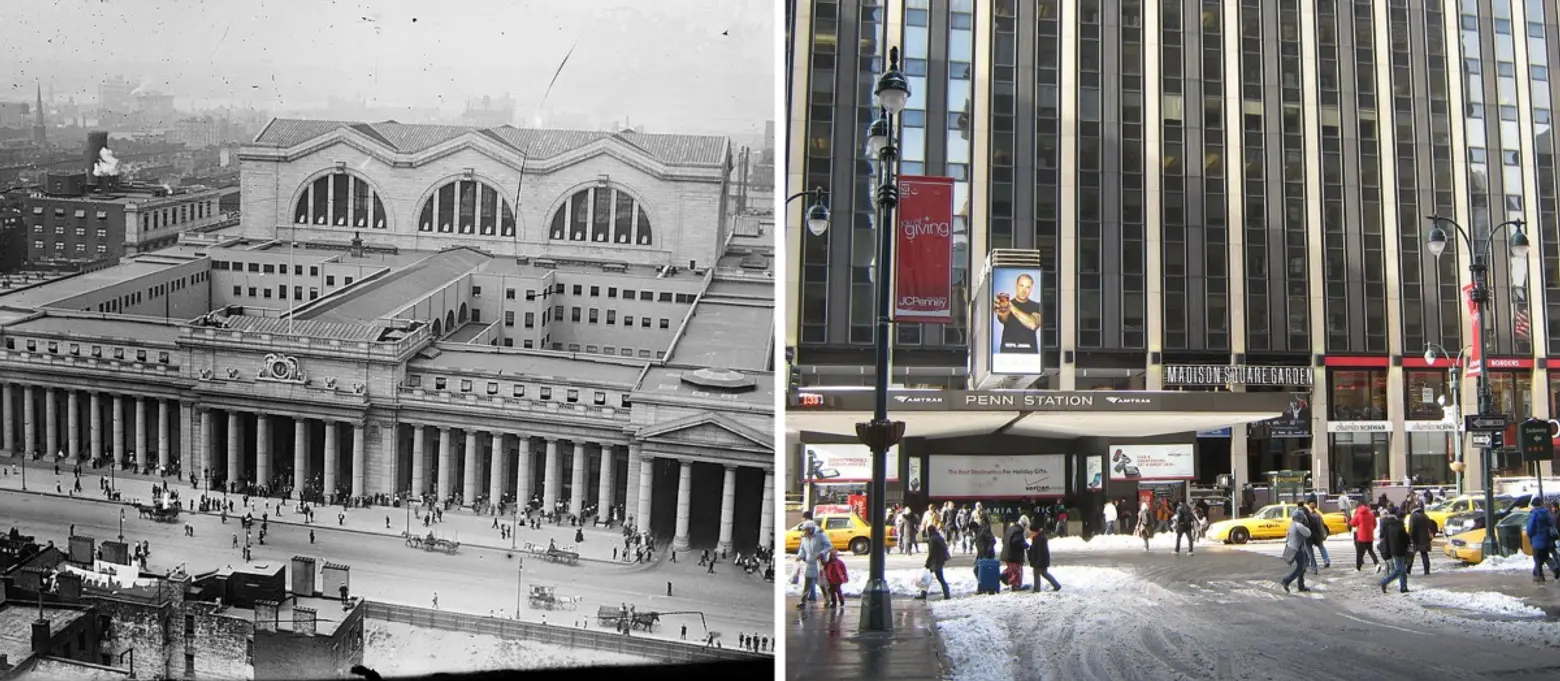 Original Penn Station, Pennsylvania Station, McKim Mead & White, lost NYC landmarks