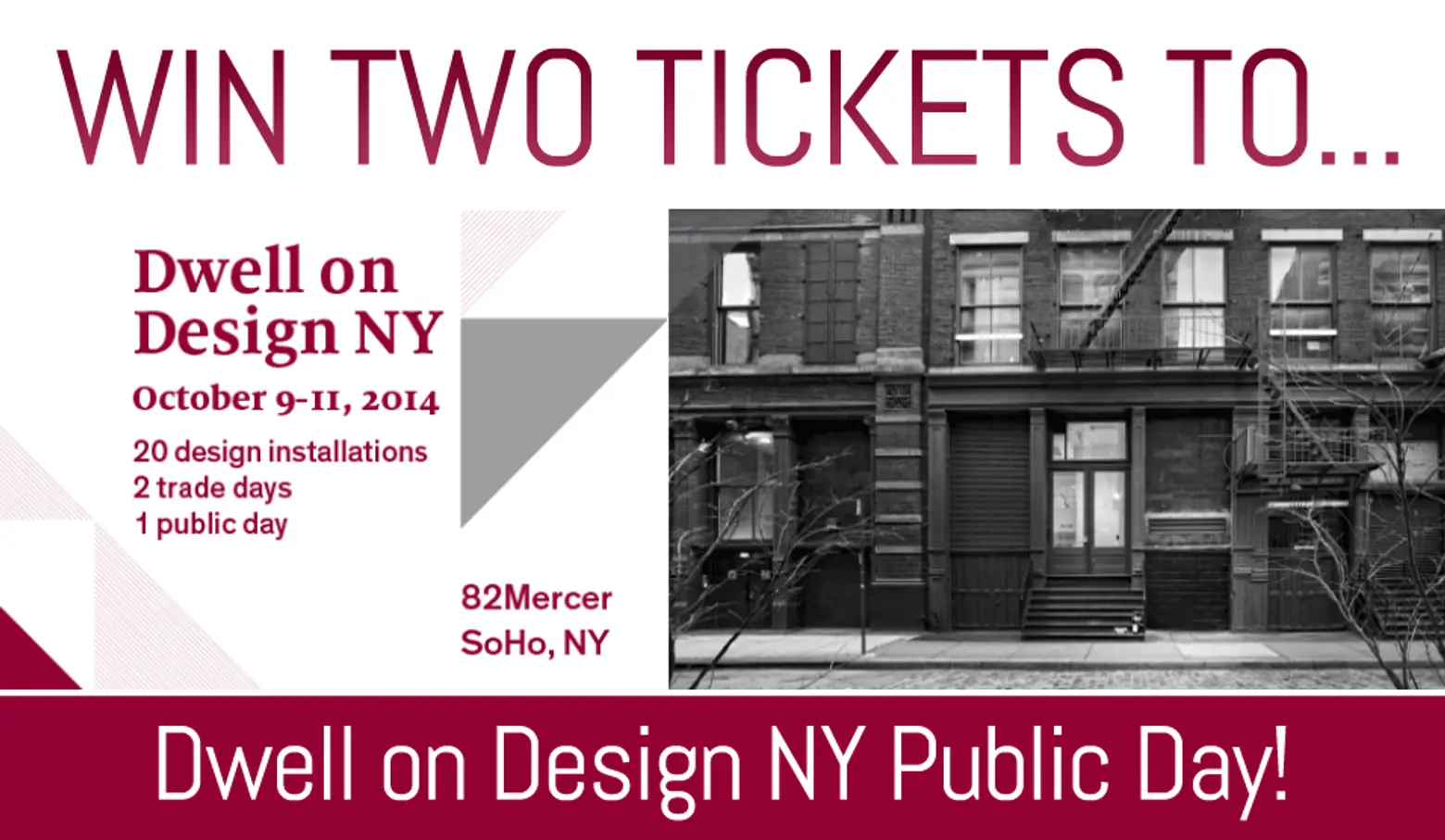 LAST CHANCE: Win Two Tickets to Dwell on Design New York!