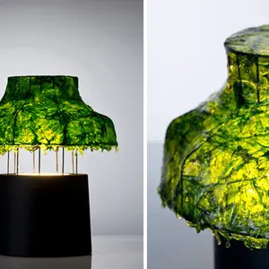Nir Meiri, seeweeds lampshade, Marine Light, Israeli design, Tel Aviv, algae lamp,
