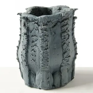 Floris Wubben, textured vases, Pressed Objects, epoxy resin, DIY press machine, Dutch design