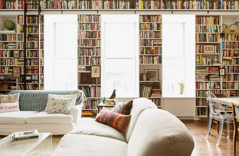 A Brooklyn Heights Loft in an Old YMCA Building Makes Room for Books, Art and Entertaining
