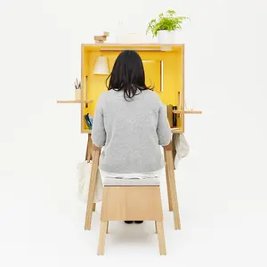 Torafu, Kororodesuku, Koloro desk, Japanese design, wooden desk, furniture for small spaces