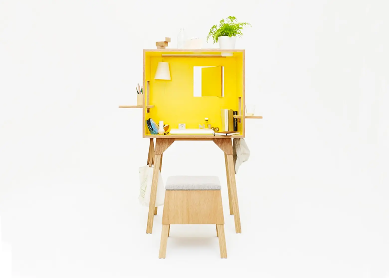 Torafu’s Koloro is a Cute and Functional Office Wrapped Up in a Compact Desk