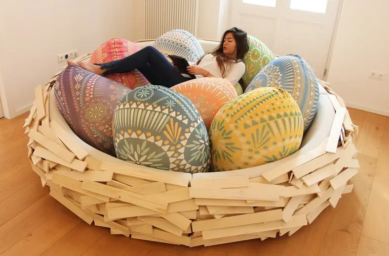 Relax in This Giant Birdsnest by OGE Creative Group