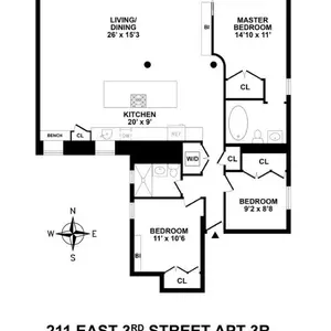 211 East 3rd Street 2, famous east village condo, real estate east village