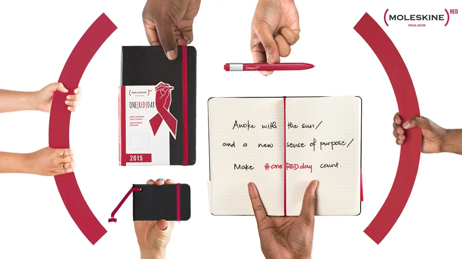 The Iconic Black Moleskine Notebook Is Turning Red to Raise Awareness for AIDS