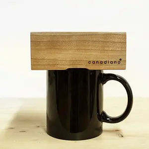 Fishtnk Design Factory, coffee maker, Canadiano, Pour over coffee maker, wooden block, minimalistic coffee maker,