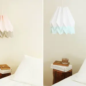paper pendant light, origami light fixture, paper design