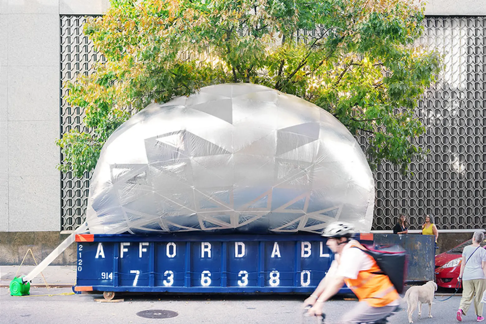 NYC Dumpster Transforms into an Inflatable Urban Education Classroom
