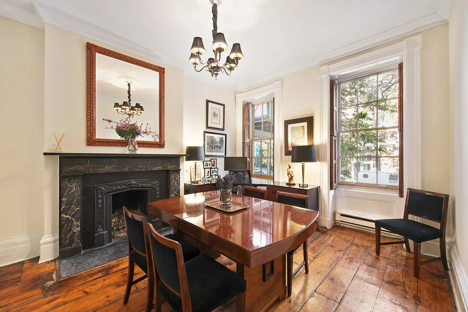 You’ll Be Drawn to This Duplex Rental’s Four Fireplaces Like Moths to a Flame