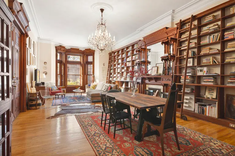 Spectacular Park Slope Pad with Bookshelf-Lined Walls Asks $1.5 Million