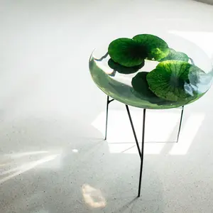 Olivia Lee, lotus pond table, Float, Asian style furniture, Industry+, plano-convex lens, surprising visual effects, coffee table