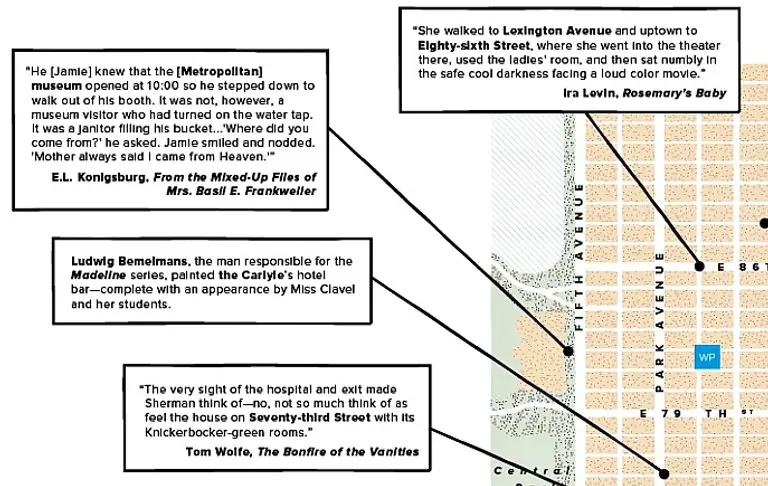 Warby Parker Creates Upper East Side Literary Map