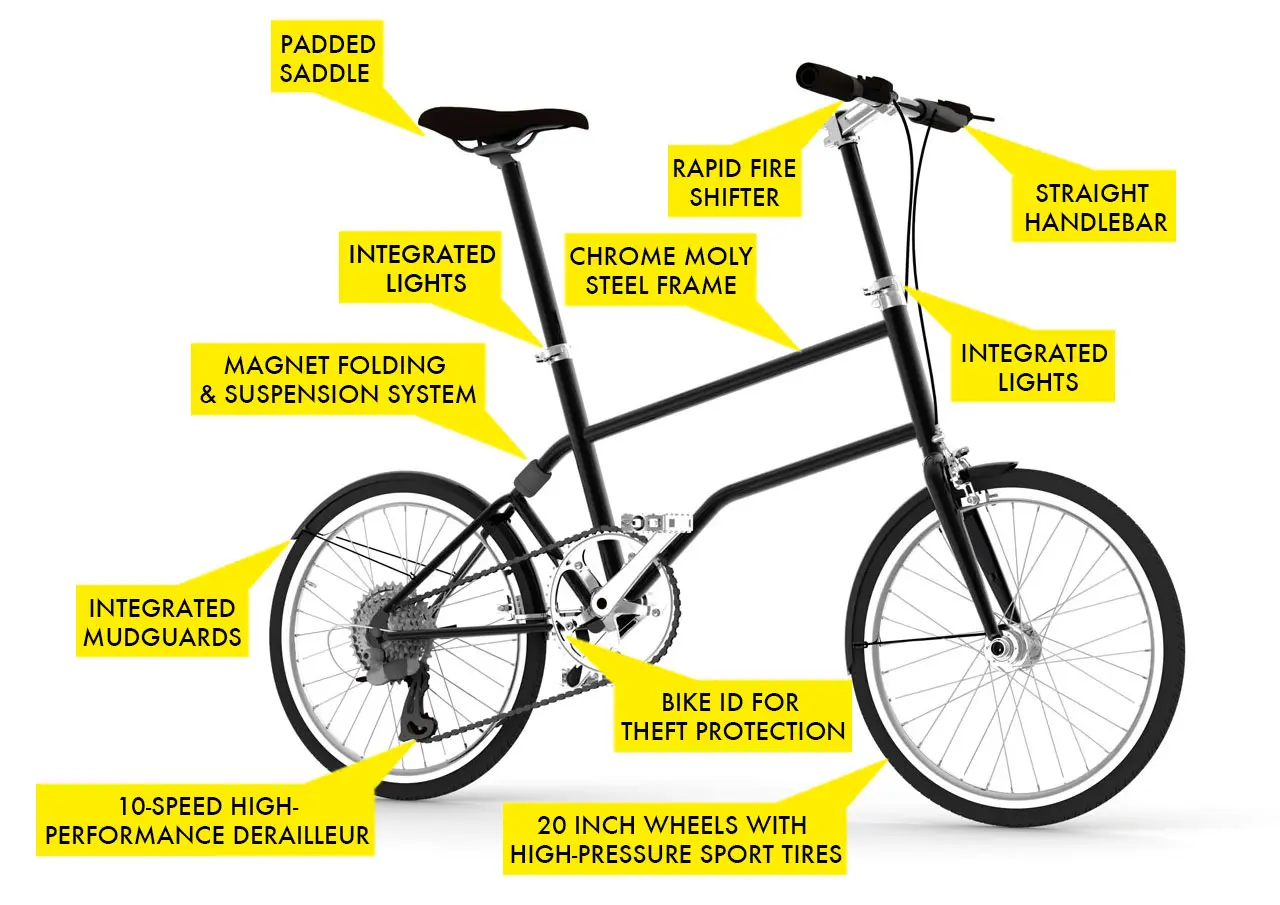 valgfri ribben Hus Vello Bike Folds Up for Easy Commuting | 6sqft