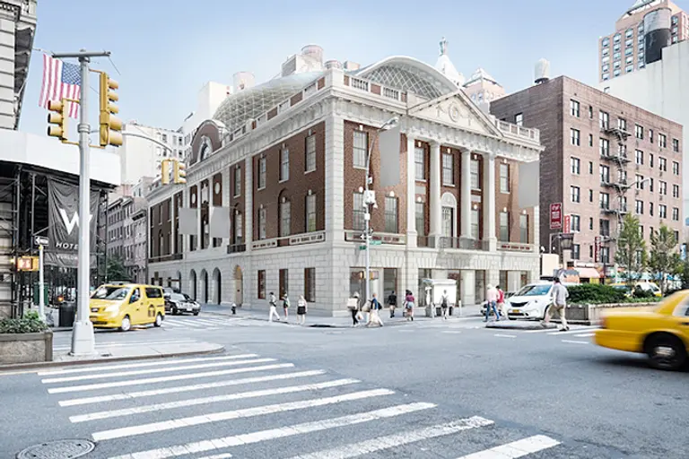 BKSK Proposes an Undulating Glass Topper for the Landmarked Tammany Hall