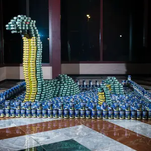 The LoCANness Monster by Robert Silman Associates, canstruction, canstruction 2013, canstruction 2014, canstruction