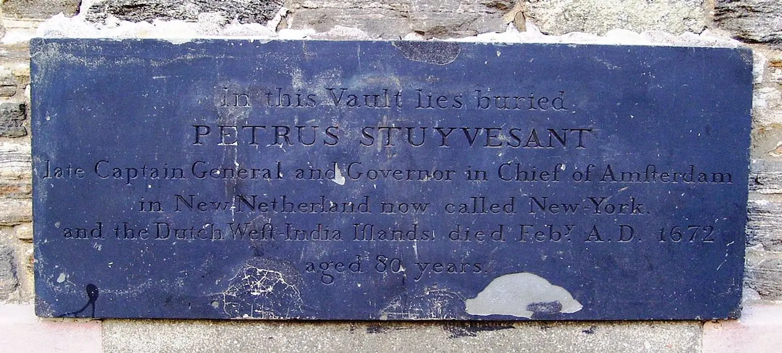 Peter Stuyvesant, St. Mark's Church in the Bowery