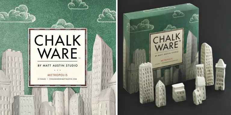 6sqft Gift Guide: Metropolis Chalk Set Is Decorative and Functional